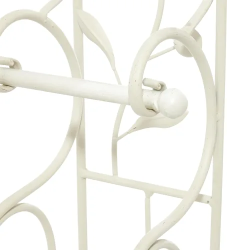 Vista 5 de Soporte Deco 79 de metal para papel higiénico, color blanco Crema