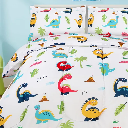 Vista 16 de Utopia Bedding - Juego de edredón de unicornio para todas las estaciones con 2 fundas de almohada, juego de cama de 3 piezas de microfibra cepillada