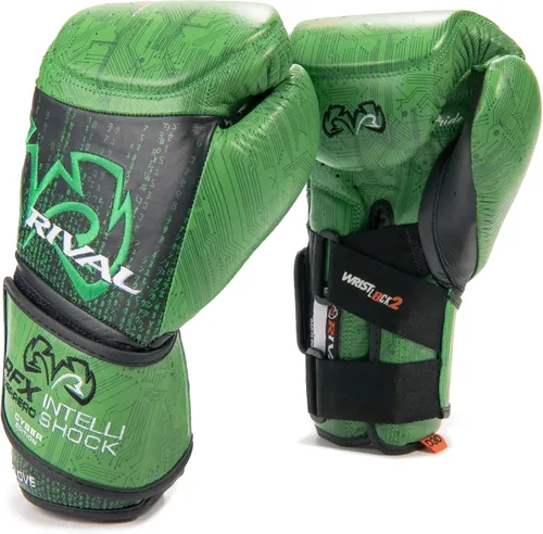 Vista 4 de RIVAL Guantes de boxeo RFX-Guerrero Intelli-Shock 2.0 D3O, edición limitada cibernética, diseño y ajuste de guantes de lucha profesional