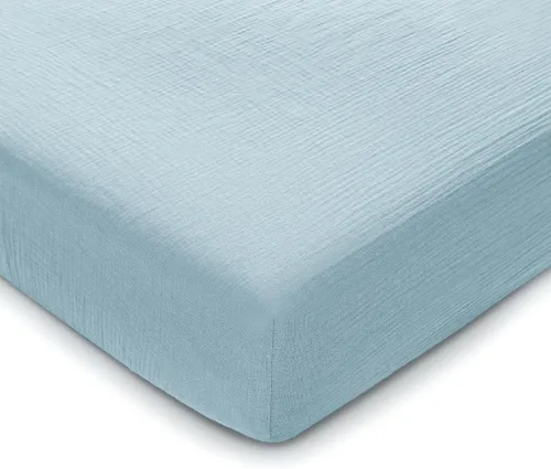 Vista 15 de Comfy Cubs Sábana de Moisés de Muselina - Tela 100% Algodón Suave, Transpirable y Delicada para la Piel Sensible del Bebé - Ajuste Universal