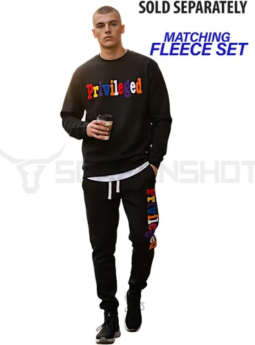 Vista 59 de SCREENSHOT APPLIQUE F11966 Premium Fleece Streetwear Chenille EMB Crew Neck Sweatshirt - Classic Fit