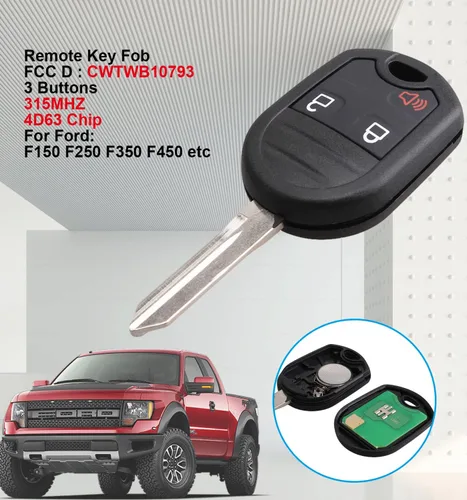 Vista 5 de Reemplazo del mando a distancia para FCCID: CWTWB1U793 se adapta a Ford F150 F250 F350 04-2016/F-450 Flex 09-2017 Explorer 01-2015/Escape Ranger