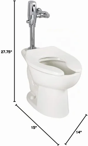 Vista 2 de American Standard 3451.001.020 Madera Ec - Spud universal de 15 pulgadas, color blanco