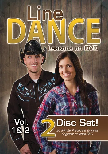 Vista 2 de Line Dance Lessons on DVD Vol 1 & 2 - Learn 20 Line Dances, Plus two 30 Minute Bonus Workouts! Instruction & Exercise in a Two Disc Set