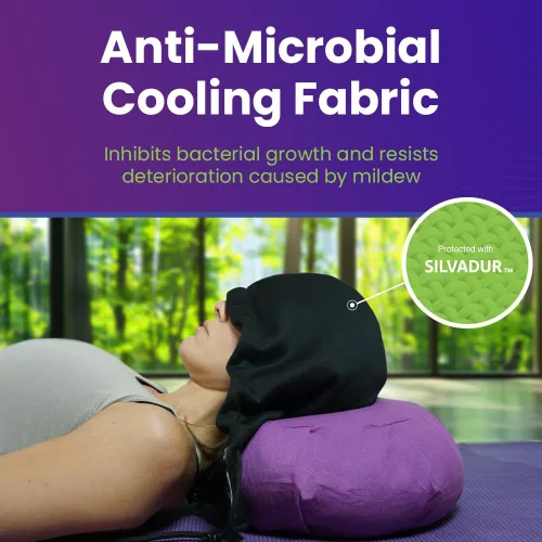 Vista 5 de Cabeau Nap Now - Sudadera con capucha negra - Una sudadera con capucha ajustable con un puente nasal ajustable para bloquear la luz, Sudadera
