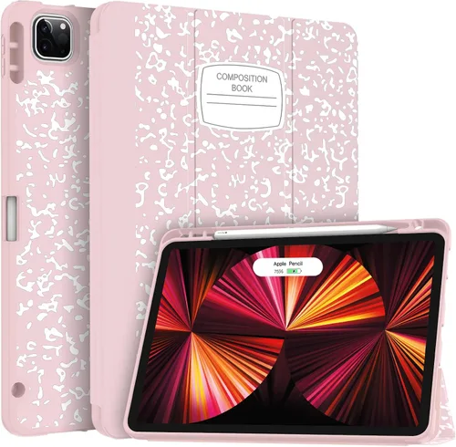 Vista 12 de Soke Funda para iPad Pro 11 (M2) 2022/2021/2020 con soporte para lápices