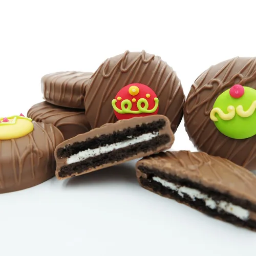Vista 66 de Galletas Oreo bañadas en chocolate oscuro y con leche, de Philadelphia Candies