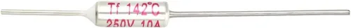 Vista 2 de uxcell 5 unids RY TF 287.6 °F corte térmico fusible AC 250V 10A tono blanco plateado