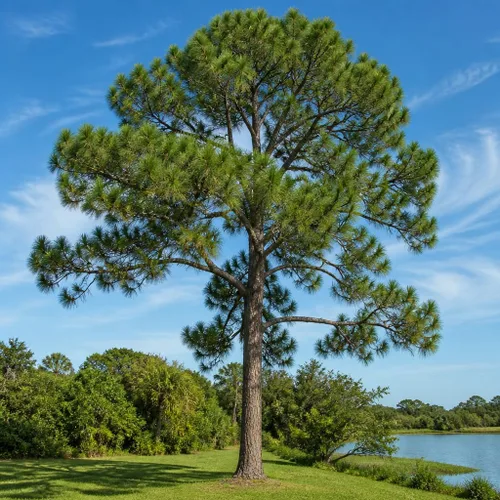 Vista 4 de Slash Pine Tree 3 plantas vivas Pinus Elliottii Árbol de sombra señorial de rápido crecimiento