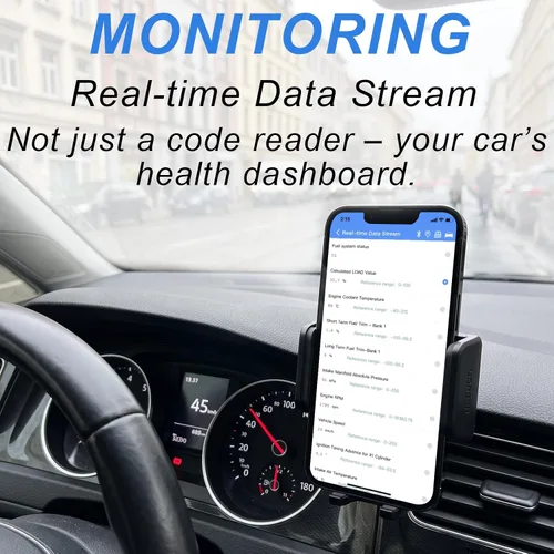 Vista 9 de Escáner B26 Bluetooth OBD2,Herramienta de lector de código de motor