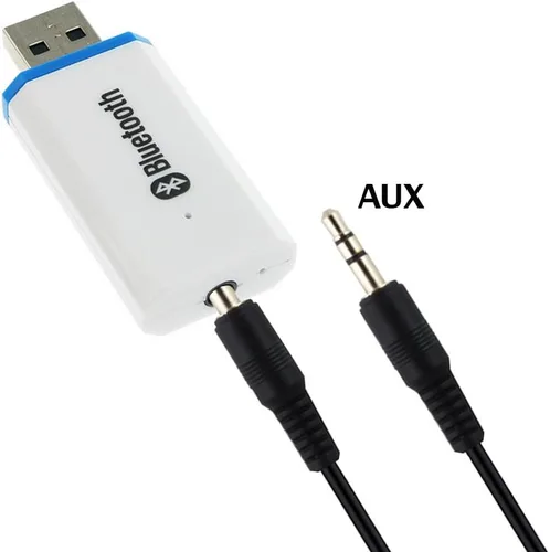 Vista 2 de Adaptador receptor Bluetooth USB, adaptador de audio inalámbrico, kit de receptor de música para automóvil, adaptador Bluetooth