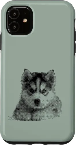 Vista 8 de Chic Husky Puppy - Funda para iPhone 16