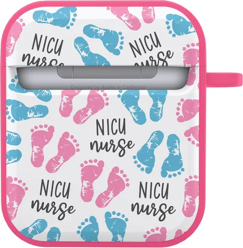 Vista 3 de Funda HDX de enfermería compatible con Apple AirPods Gen 1 y 2 (NICU Nurse)