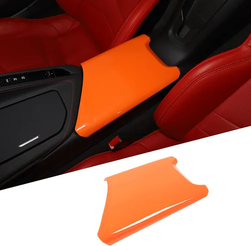 Vista 6 de Funda de panel para caja de reposabrazos compatible con Chevrolet Corvette C8 2020-2025, bandeja de almacenamiento con protección para reposabrazos