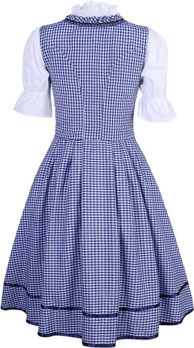 Vista 3 de GloryStar Disfraz de tirolesa alemana para mujer, para el Oktoberfest bávaro, carnaval, Halloween