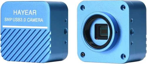 Vista 6 de HAYEAR Cámara de microscopio digital USB3.0 8 megapíxeles USB cámara de vídeo en vivo con calibración soporte Windows Mac HY-900B