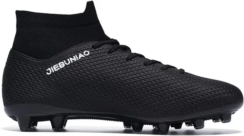Vista 2 de Botas de fútbol para hombre con tacos de fútbol para hombres y niños grandes, zapatos de punta alta para jóvenes, entrenamiento profesional