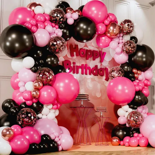 Vista 13 de Kit de arco de guirnalda de globos de mago mágico todo en 1 con snitch adicional para decoraciones de cumpleaños de mago mágico, suministros