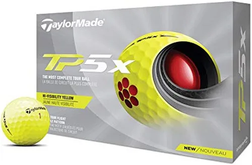 Vista 4 de Pelotas de golf TaylorMade TP5 & TP5x (blanco, amarillo, Pix)