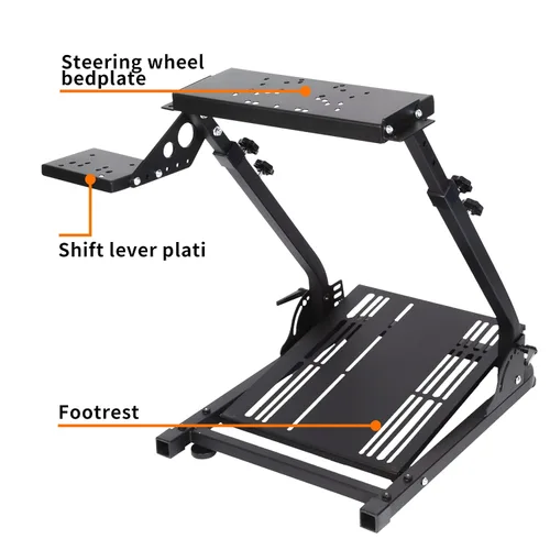 Vista 2 de Guil Vim Racing Wheel Stand Steering Wheel Stand Shifter Mount Adjustable Racing Stand for Logitech G29 G920 G27 G25 G923 Supporting Thrustmaster