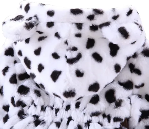 Vista 4 de Abrigo de forro polar de invierno para niñas pequeñas chaqueta de piel sintética con capucha para bebés
