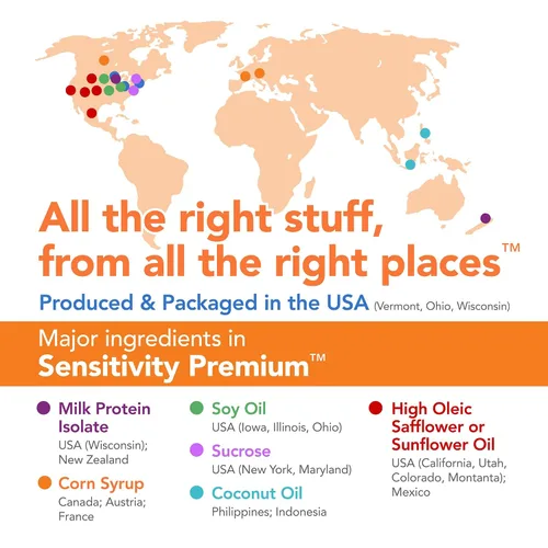 Vista 4 de Marca Amazon – Fórmula en polvo Mama Bear Sensitivity para bebés, 2'-FL HMO, para irritabilidad y gas cuando es sensible a la lactosa, sin OMG, 22.5