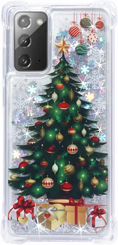 Vista 9 de Funda para Galaxy Note 20, con purpurina flotante líquida y suave, cojín de TPU suave de lujo, a la moda, linda funda para Samsung Galaxy Note 20
