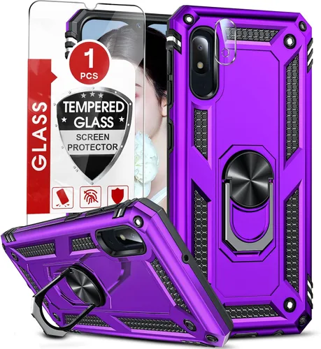 Vista 79 de LeYi Funda para Moto G Stylus 2022 4G (no compatible con 5G), funda para Moto G Stylus con 2 protectores de pantalla, funda protectora de grado Oro