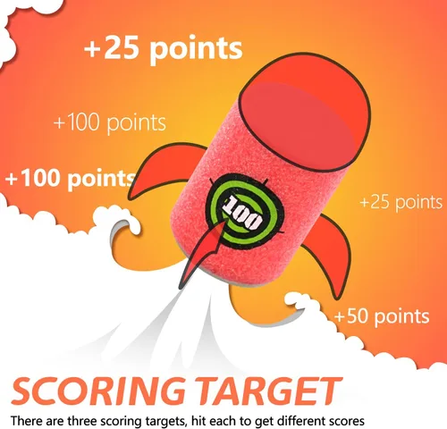 Vista 3 de TORMEN Latas de espuma suave Target Target Soft Bullet Targets Dart Foam Toy Gun Shoot Kid Toy Game Gift