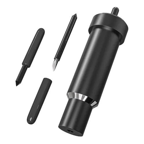 Vista 2 de Carcasa negra de corte profundo + hoja de punta profunda de repuesto compatible con máquinas de corte Air2/Air3/Maker/Maker, 3, materiales más