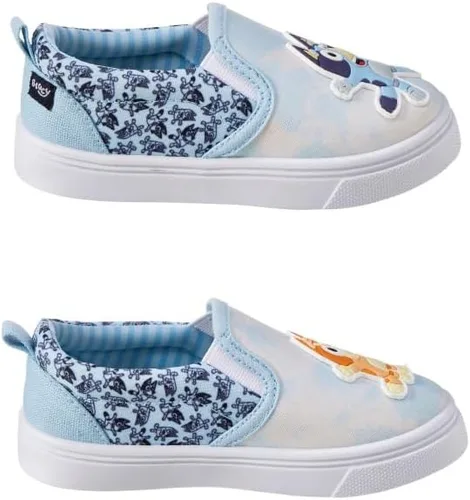 Vista 3 de Ground Up Bluey - Zapatos deportivos sin cordones para niños y niñas, tallas 8-13