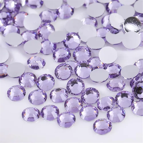 Vista 17 de 3000 unidades de diamantes de imitación termoadhesivos SS6 de 2mm con parte posterior plana, gemas de cristal de vidrio transparente redondas
