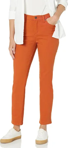 Vista 14 de Gloria Vanderbilt - Pantalones de mezclilla Amanda clásicos de tiro alto y pierna cónica petite para mujer Begonia Bloom