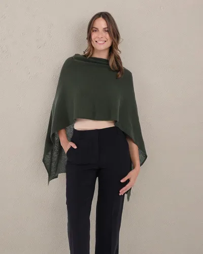 Vista 5 de CLAUDIA NICHOLE by Alashan Poncho estilo vestido, 100% cachemira
