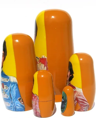 Vista 7 de Beatles SGT. Pepper's - Muñecas anidadas apilables en muñeca Matryoshka Set de 5.75 pulgadas de alto