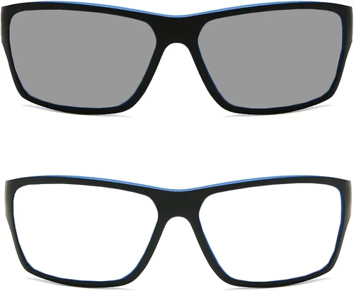 Vista 4 de Gafas de lectura bifocales fotocromáticas de transición al aire libre para hombres y mujeres, lentes de sol deportivos para presbicia (negro, 175)