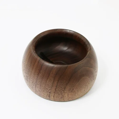 Vista 4 de NewFantasia Soporte de madera de nogal compatible con Homepod mini, diseño de cable integrado, soporte de madera maciza para Homepod mini
