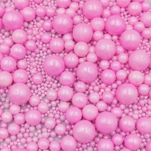 Vista 10 de Gránulos de Azúcar Perlado Comestibles Negros Tamaño Mezclado para Repostería Decoraciones Comestibles para Pasteles Coberturas para Cupcakes Negro