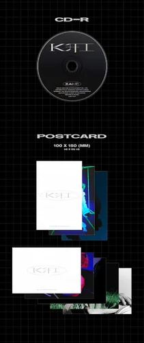 Vista 3 de SM Ent. Kai EXO - Kai () FLIP Book Ver. (1er mini álbum) Álbum+Juego de tarjetas fotográficas adicionales+póster plegado