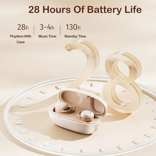 Vista 7 de Auriculares inalámbricos invisibles Bluetooth pequeños para dormir de lado Bluetooth 5.3 Auriculares inalámbricos pequeños para dormir auriculares