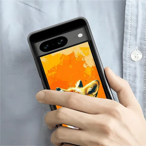 Vista 694 de Compatible con Google Pixel 4A 5G Mobile Case Creative Acrylic Panel trasero Silicona Protección Grip especialmente diseñado para Google Pixel 4A 5G