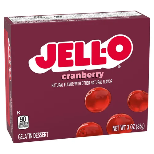 Vista 2 de Jell-O gelatina de Arándano, 3oz Cajas de postre (paquete de 12)
