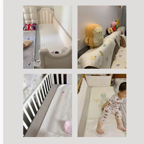 Vista 5 de Relleno de espacio de cama de tamaño personalizado, espacio entre la tabla del pie o la pared de la cama, protector de cama, extensor de colchón