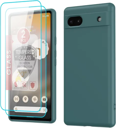 Vista 14 de LeYi Funda para Google Pixel 6A, Funda para Google Pixel 6A [6.1"] con Paquete de 2 Protectores de Pantalla de Vidrio Templado, Funda de Silicona