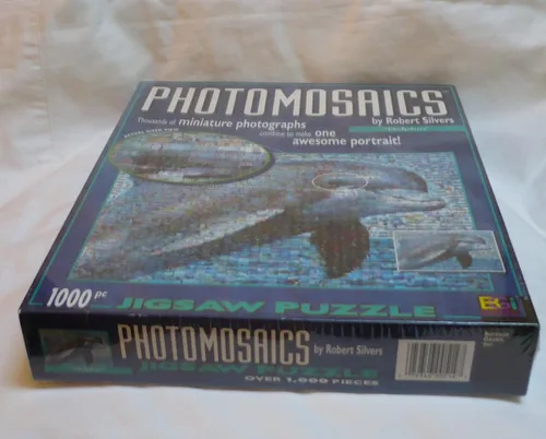 Vista 5 de Rompecabezas de delfines fotomosaicos 1000pc