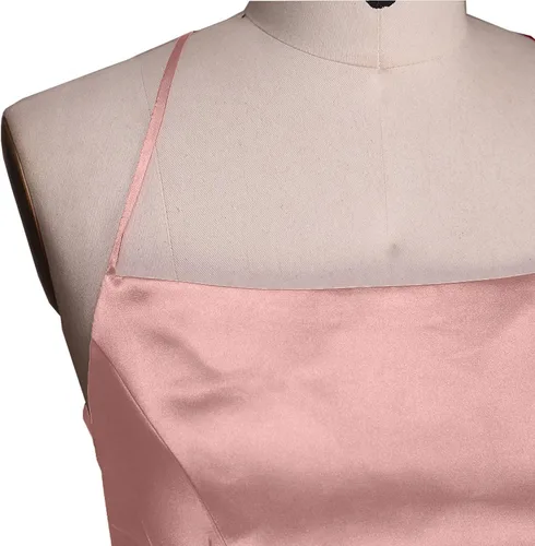 Vista 4 de Vestido sexy con abertura alta para mujer, elegante, hombros descubiertos, corte largo, vestido formal de graduación, con longitud al suelo