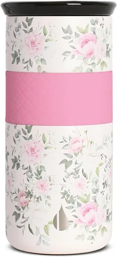 Vista 21 de Elemental Artisan Vaso Térmico Aislado, Taza de Viaje para Café de Triple Pared, Vaso Térmico de Café Reutilizable de Acero Inoxidable con Tapa