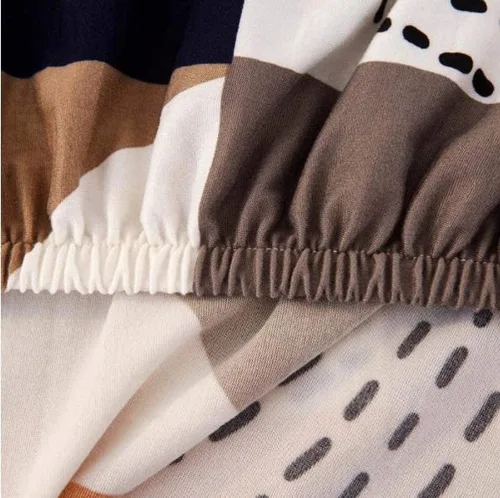 Vista 4 de Shukii Funda elástica para sofás, fundas de sofá ajustadas para sillón, protector de muebles de tela estampada con 1 funda de almohada