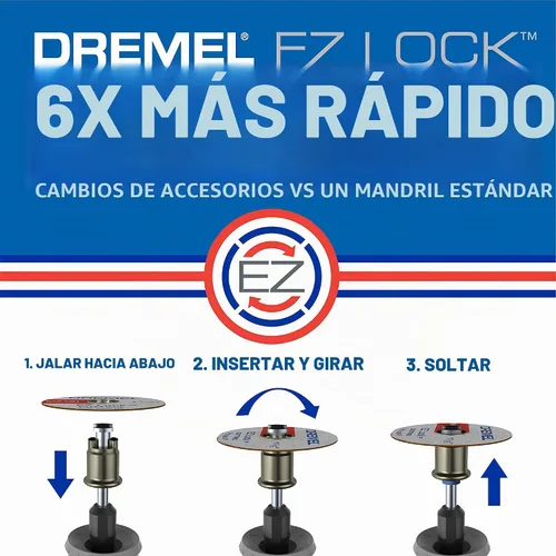 Vista 8 de Dremel Max Life EZ506HP Rueda de Corte de Metal Premium de Alto Rendimiento de 1-12" (38.1mm), Azul