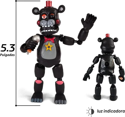 Vista 8 de Toysvill Inspirado en Five Nights at Freddys Colección Chocolate Figuras de acción de Freddy's (FNAF) Juego de 6 piezas